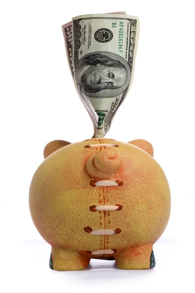 Piggy Bank - Финансовый кризис — стоковое фото