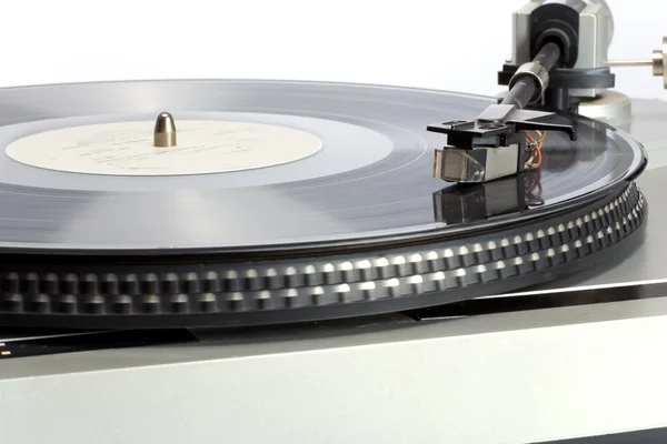 비닐 레코드와 세련 된 턴테이블 — 스톡 사진
