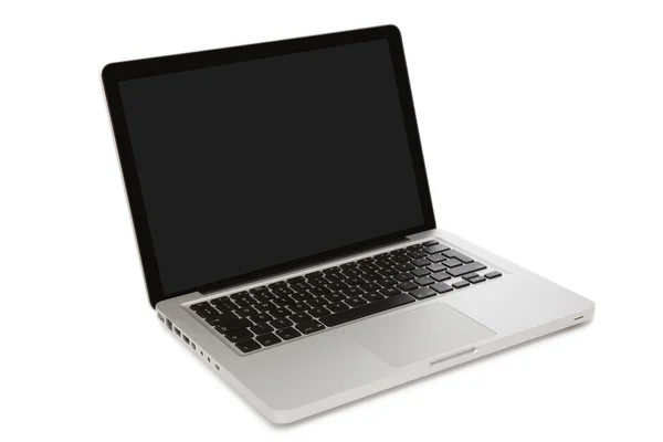 Сучасний ноутбук срібло — стокове фото