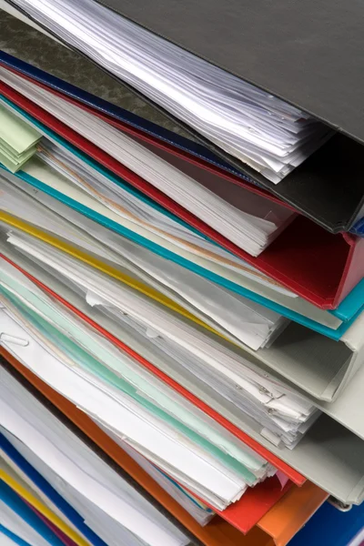 Isolated stack of folders — Stock Photo, Image
