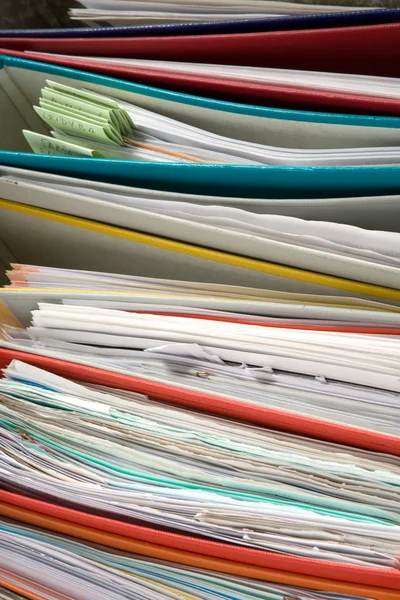 Isolated stack of folders — Stock Photo, Image