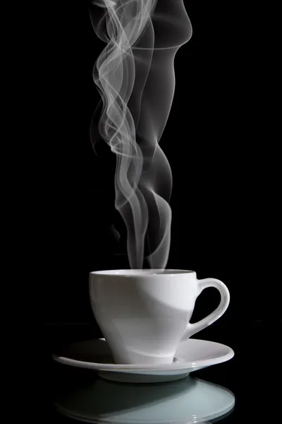 Šálek černé kávy — Stock fotografie