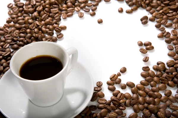 コーヒーとカップ — ストック写真
