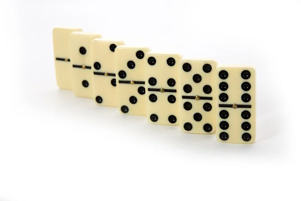 Angka dari domino kuning — Stok Foto