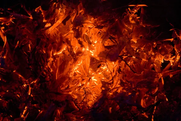 Close-up of fire and flames — Stock Photo, Image
