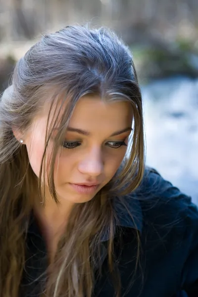 Portrait of young sexual girl — Stock Photo, Image
