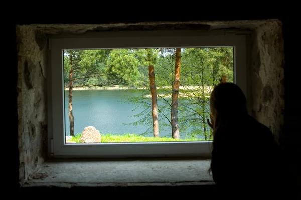 Stock image Silhouette of the girl