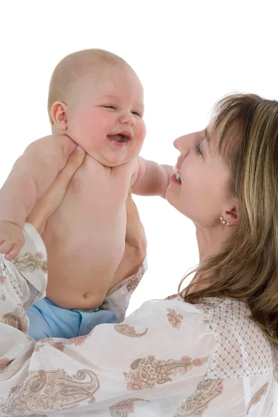 Boldog anya babával — Stock Fotó