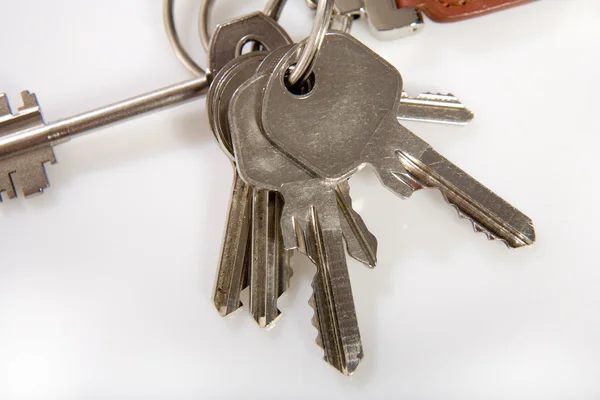 Серебряные ключи — стоковое фото