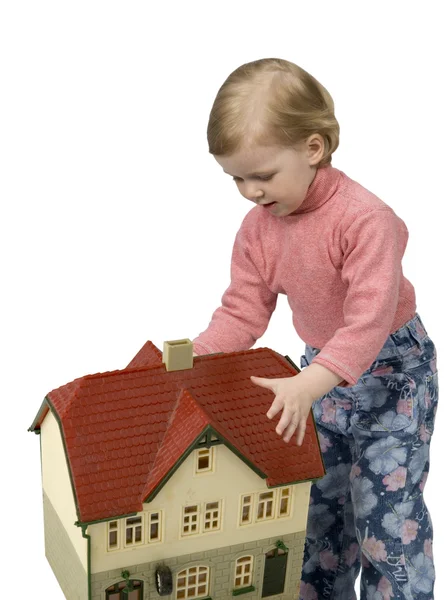 Baby and home — Stock Photo, Image