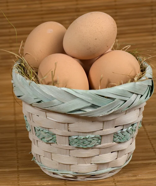 stock image Eggs lying down on a white