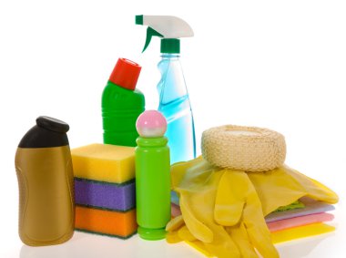 Subjects for sanitary cleaning a house clipart