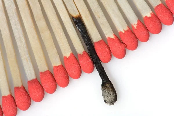 Set of red matches — Stock Photo, Image