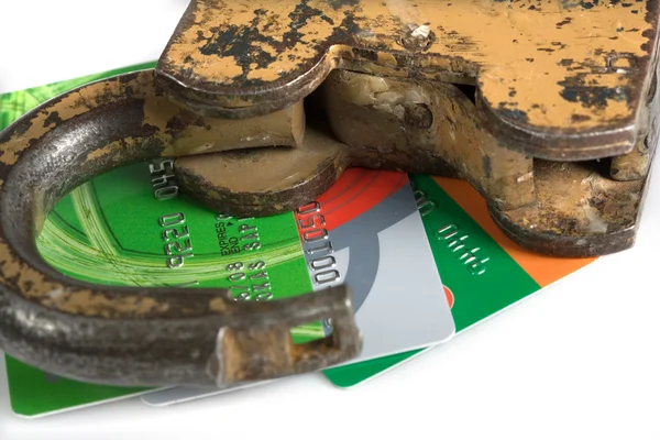 Kreditkort säkerhet — Stockfoto