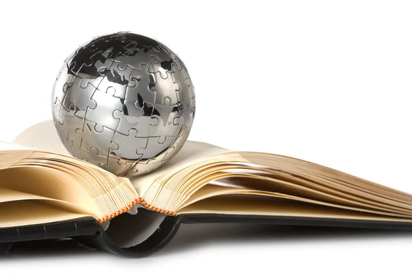Puzzle Globe avec livre — Photo