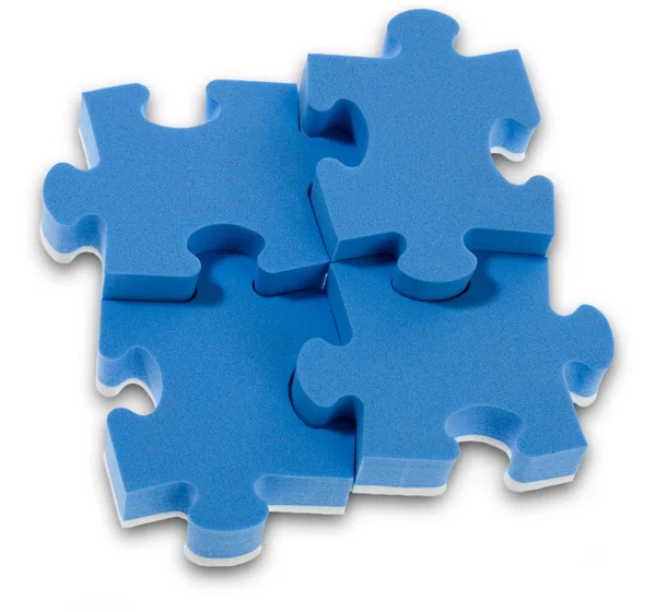 Stock image 3D blue puzzle