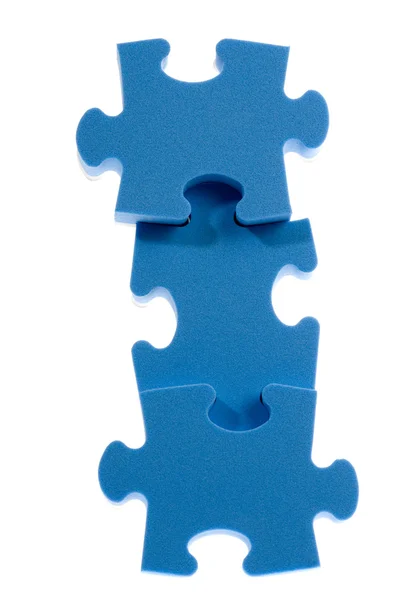 stock image 3D blue puzzle