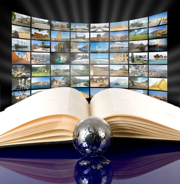 Tecnología de televisión e Internet — Foto de Stock
