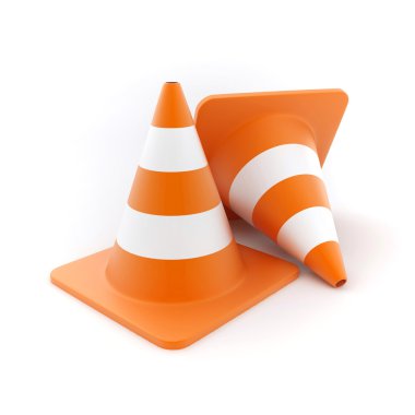 Traffic cones clipart
