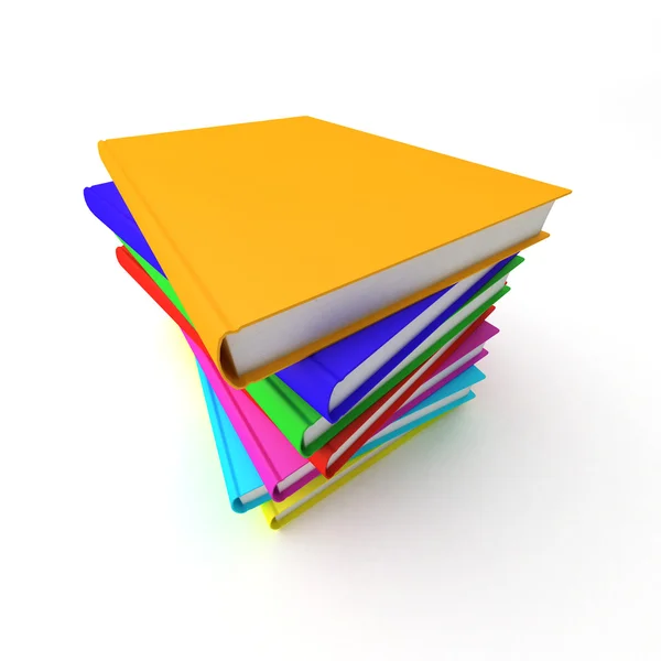 Colorful stack of books — Stock Photo, Image