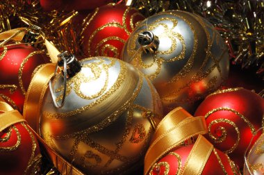 Christmas decorations still life clipart