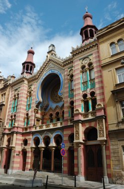 Jubilee or Jerusalem Synagogue in Prague clipart