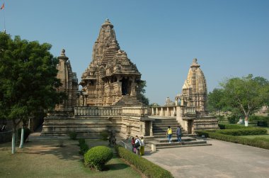 Hindu temple at Khajuraho, India clipart