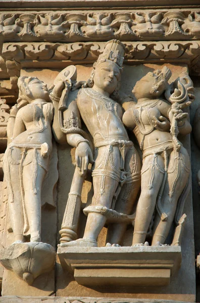 Famous scenes on sacred hindu temple — Stock Photo, Image