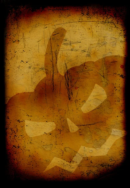 Grunge burned halloween background — Stock Photo, Image