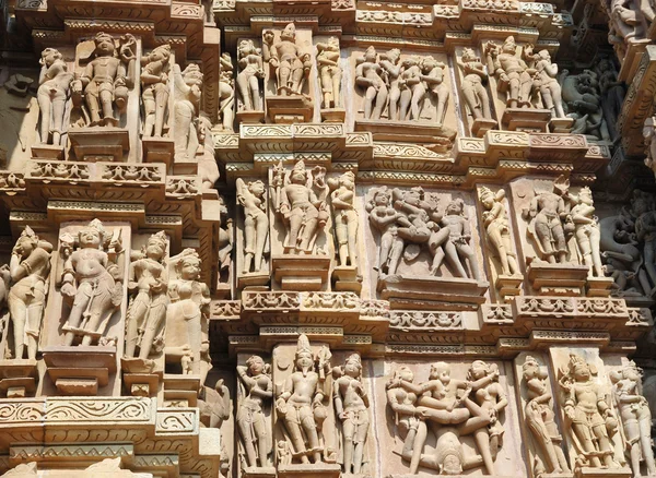 Berömda kärlek scener i khajuraho, Indien — Stockfoto