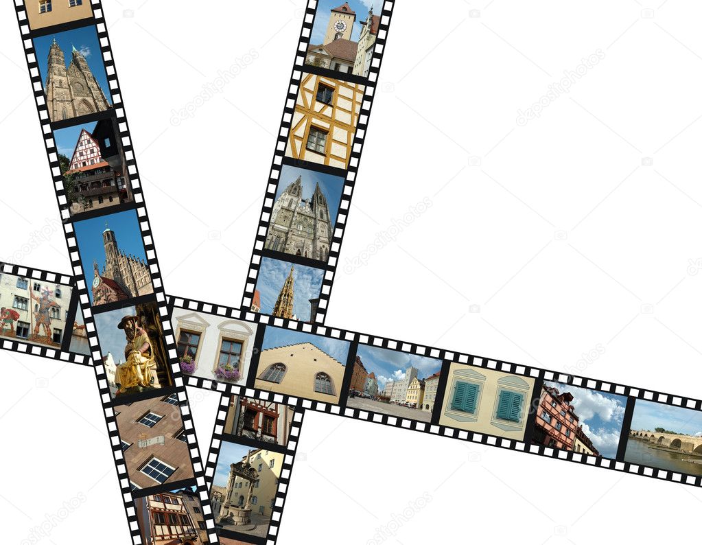 Filmstrips with Germany travel photos