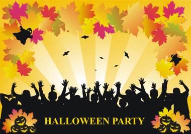 Halloween party vector background clipart