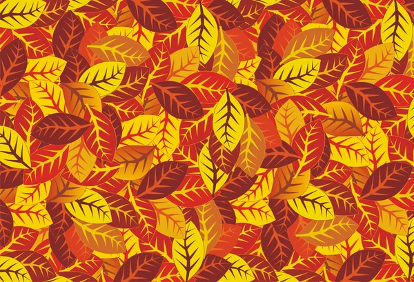 Herfst bladeren vector achtergrond — Stockvector