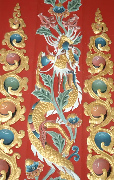Ornamento orientale - drago — Foto Stock
