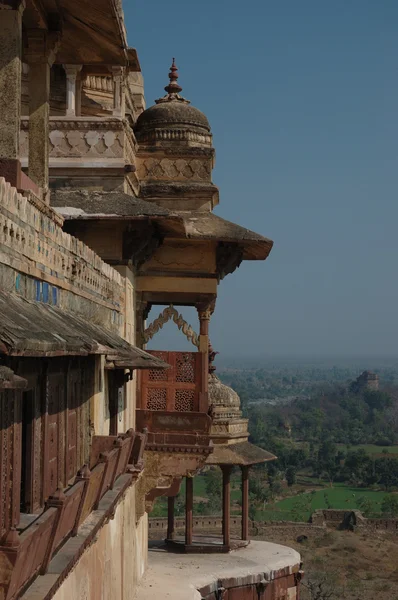 Old balcony of the jahangir palace Royalty Free Stock Photos