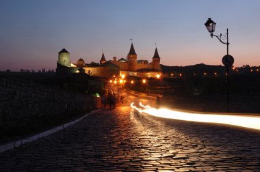 Eski kale gece manzarası