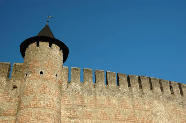 Стена старой крепости в Хотыни, Украина — стоковое фото