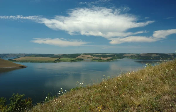 Landscape of Dniestr,Ukraine — Stock Photo, Image