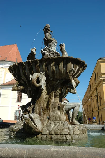 Old fountain in Olomouc — Stock Photo, Image