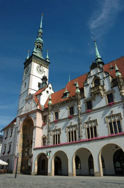Town Hall on the main square of Olomouc — Stock Photo, Image