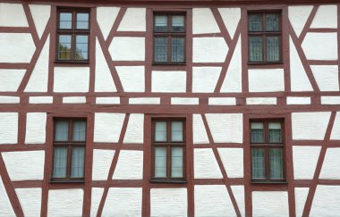 Traditional german half-timbered house clipart