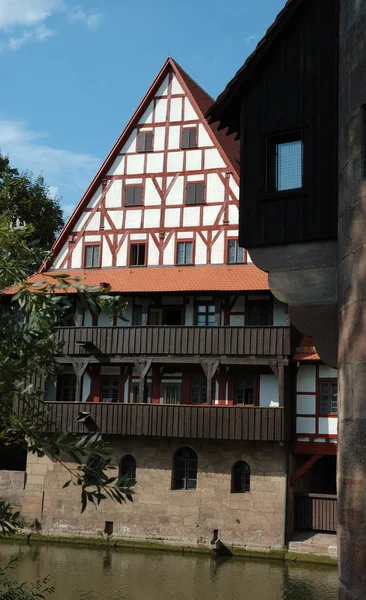 伝統的なドイツの木骨造りの家 — ストック写真