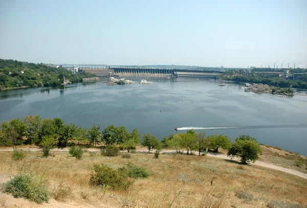 stock image View of old hydroelectric power station