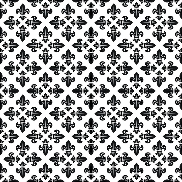 Texture fleur de lis sans couture — Image vectorielle