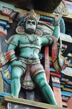 Hanuman - hindu God, king of monkeys clipart