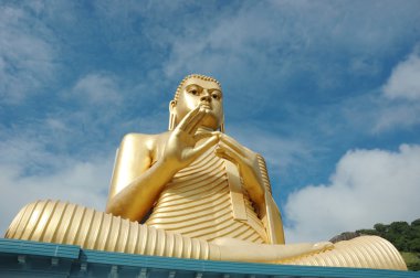 Golden Buddha at Dambulla,Sri Lanka clipart