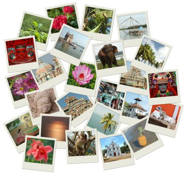 Photos with Southern India landmarks clipart