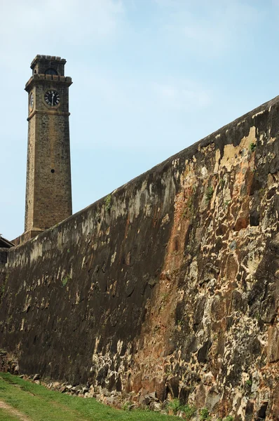 Sur duvarları eski şehir, galle, Seylan — Stok fotoğraf