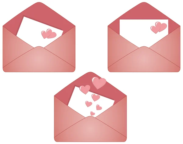 Envelope para o dia dos namorados — Fotografia de Stock