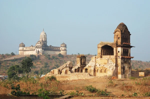 Świątynia Lakszmi i ruiny w orchha, Indie — Zdjęcie stockowe